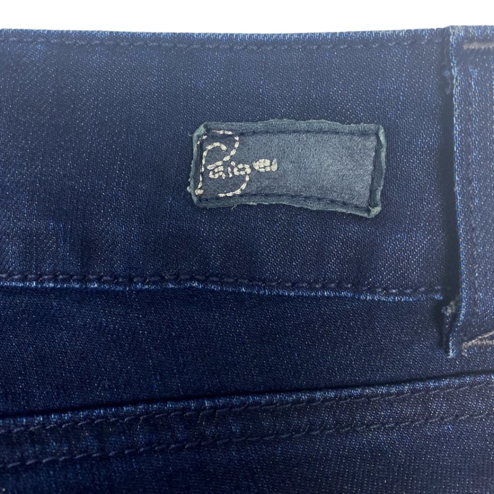 Paige Women's Hidden Hills Blue Dark Wash High Rise Bootcut Denim Jeans US 28 - Picture 8 of 11